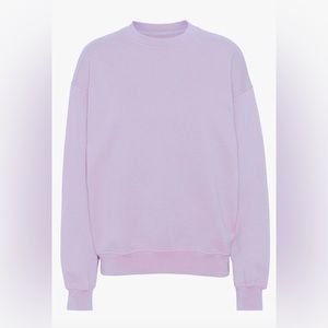 TNA Cloudy Lilac Cozy Fleece Perfect Crew Sweatshirt
